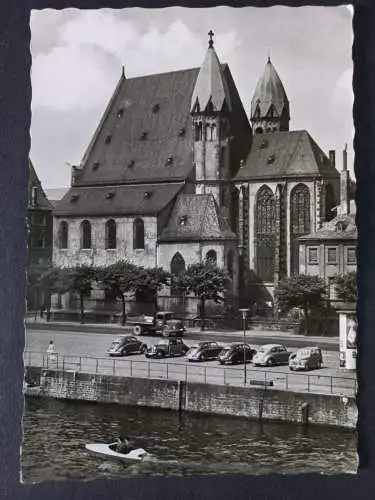AK Postcard CPA Deutschland, Frankfurt am Main - Leonhardskirche 1959
