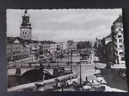 AK Postcard CPA Schweden Göteborg Strassenszene