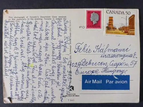 AK Postcard CPA  Kanada Toronto's Downtown Core 1983