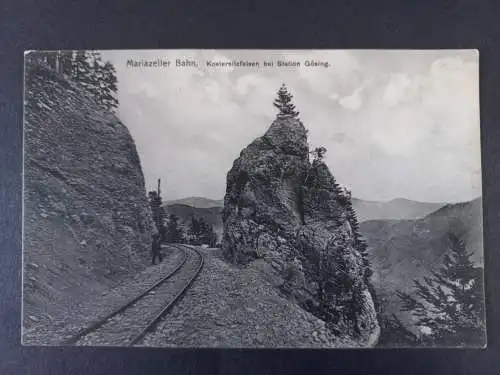 AK Postcard CPA  Mariazeller Bahn - Klostersitzfelsen bei Station Gösing