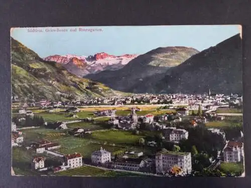 AK Postcard CPA  Südtirol, Gries-Bozen und Rosengarten