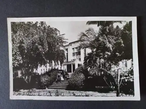AK Postcard CPA Brasilien Grande Hotel São Pedro 1958