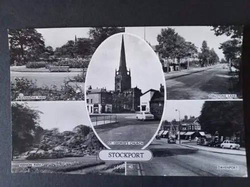 AK Postcard CPA England Stockport 1965