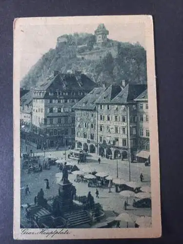 AK Postcard CPA Österreich  Steiermark Graz Hauptplatz