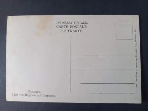 AK Postcard CPA Italien Lago di Garda Bogliaco Palazzo Bettoni Gargnano