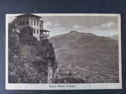AK Postcard CPA Italien TRENTO  Funivia Trento Sardagna