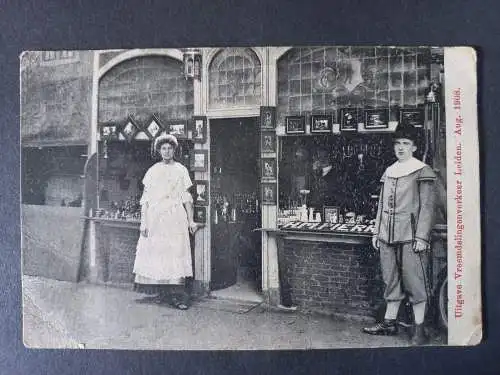 AK Postcard CPA Niederlande Leiden - Uitgave Vreemdelingenverkeer Aug. 1908