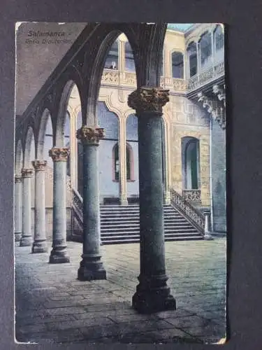 AK Postcard CPA Spanien - Salamanca - Patio Diputance
