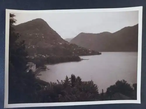 Alte Foto Grossformat - Schweiz  - Lugano   - 1933  -17x12,5 cm