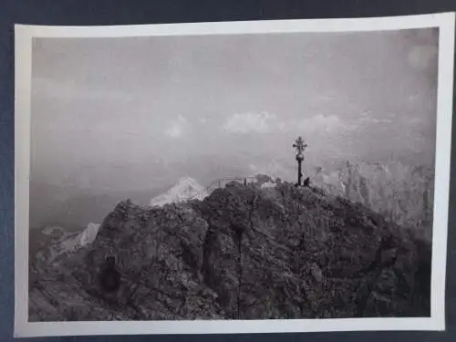 Alte Foto Grossformat - Zugspitze - 1933  -17x12,5 cm