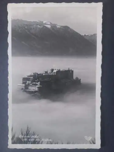 AK Postcard CPA Österreich Hohensalzburg - über den Wolken