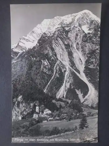 AK Postcard CPA Österreich Pürgg im steir. Ennstale mit Grimming