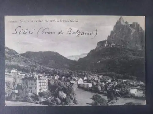 AK Postcard CPA Italien Siusi - Bolzano 1924