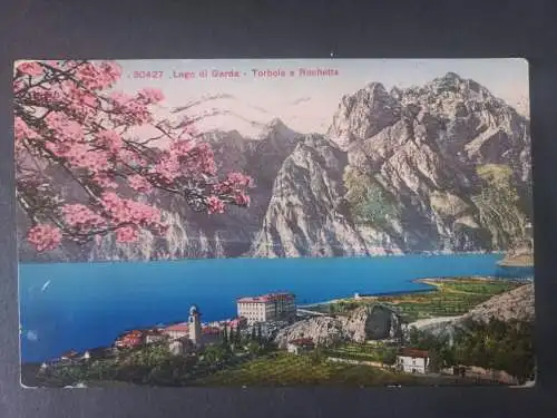 AK Postcard CPA Italien Lago di Garda Torbole e Rochetta 1912
