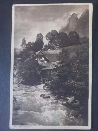 AK Postcard CPA Der Wasserfall 1910