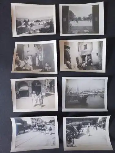 Algier Algerien Afrika Hafen Schiffe Strassenszenen Araberhof 13Stk.