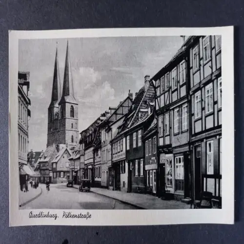 AK Postcard CPA Deutschland Quedlinburg Pölkenstrasse