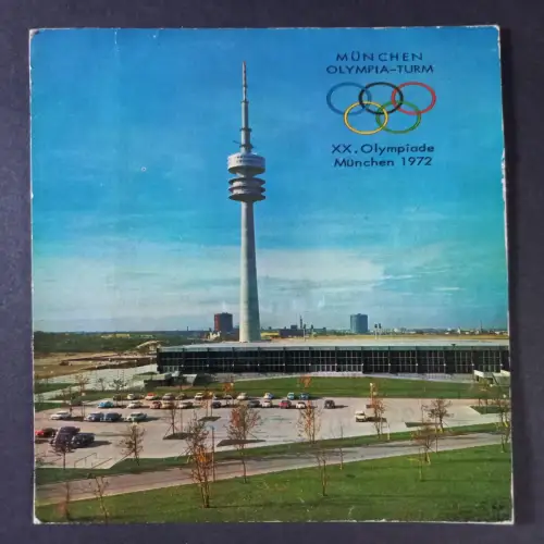 AK Postcard CPA Deutschland München Olympia Turm 1972