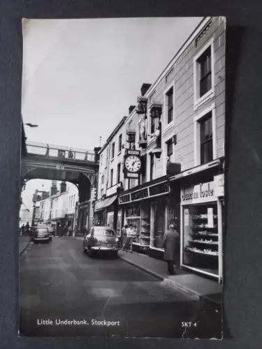 AK Postcard CPA England Stockport Little Underbank 1966
