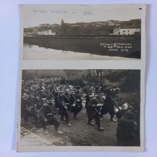 AK Postcard CPA  Militaria - Village Frontiere de Brin 1912