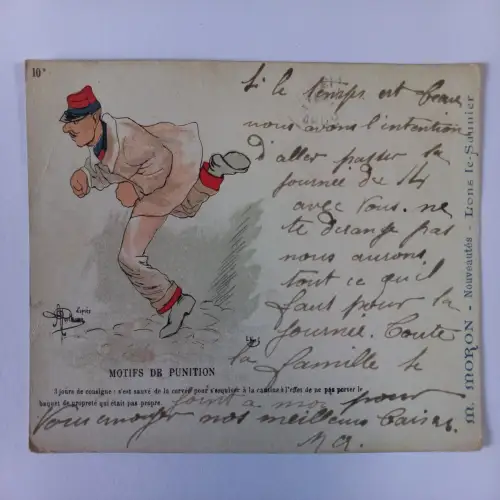 AK Postcard CPA  llustrators Guillaume H Humor Punishment Patterns  1904