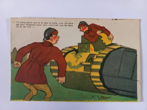 AK Postcard CPA Military - France - caricatures of soldiers,   1945