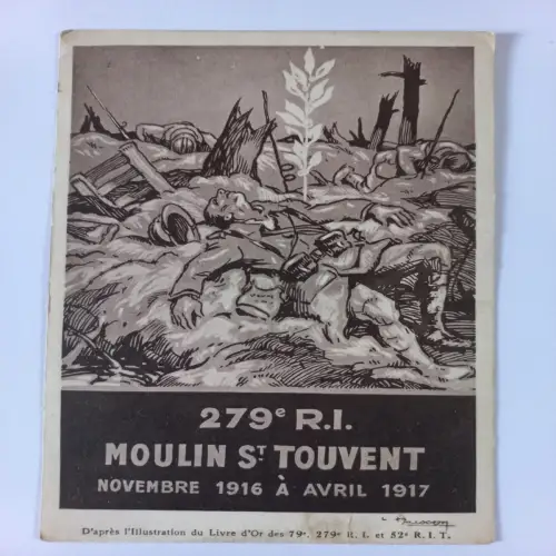 Postcard CPA Illustrations du Livre d'or des 79 et 279ème RI  Moulin St Touvent