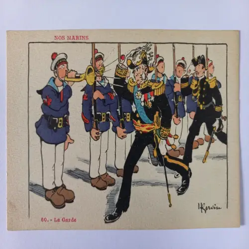 CPA WWI French Postcard Nos Marins 60. La Garde