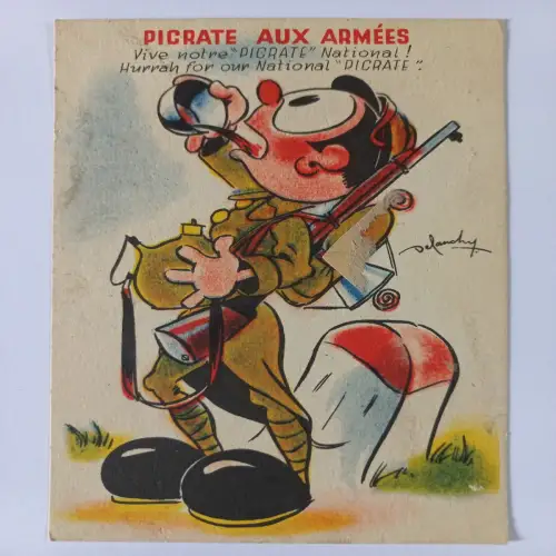 CPA WWI French Postcard PICRATE AUX ARMEES Typo Litho Paris