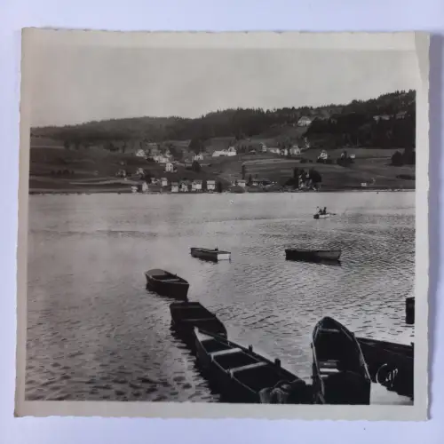 AK Postcard CPA France Lac de Saint Point Chaon et Port Toto