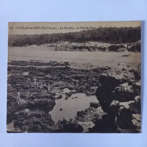 AK Postcard CPA France St. Palais sur Mer Les Pierriéres
