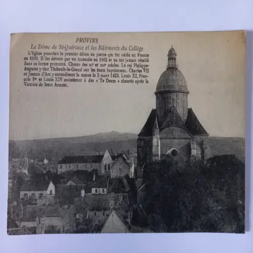 AK Postcard CPA France Provins - Le Dóme de St Quiriace et les Bátiments du Coll