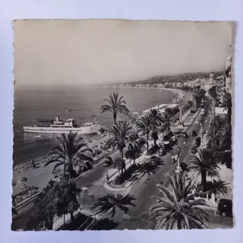 AK Postcard CPA France Nice La Promenade des Anglais 1954