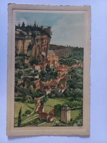 AK Postcard CPA France La Douce France - Rocamadour Art YVON