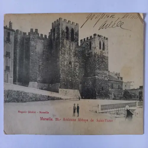 AK Postcard CPA France Marseille Ancienne Abbaye de Saint Victor