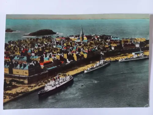 AK Postcard CPA France Saint Malo Vue aérienne