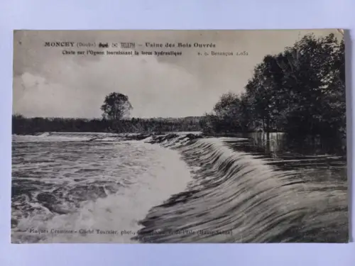 AK Postcard CPA France Moncey Usine des Bois Ouvrés