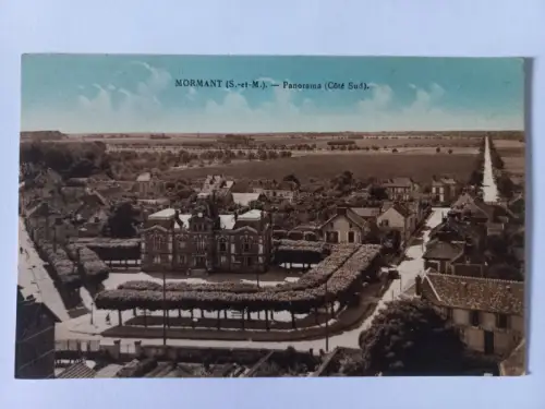 AK Postcard CPA France Mormant Panorama