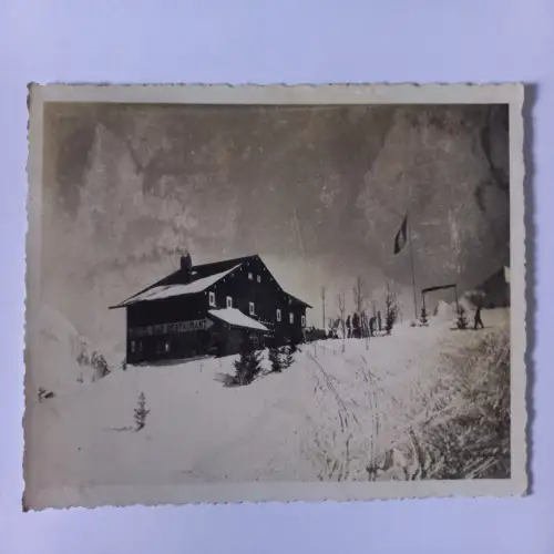 AK Postcard CPA France Morzine Hotel Bar Restaurant 1937