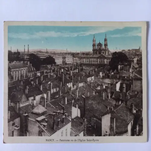 AK Postcard CPA France Nancy Panorama