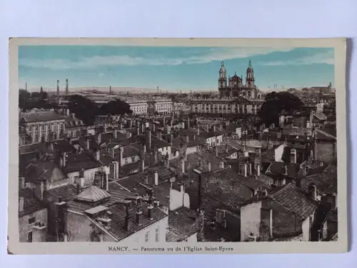 AK Postcard CPA France Nancy Panorama