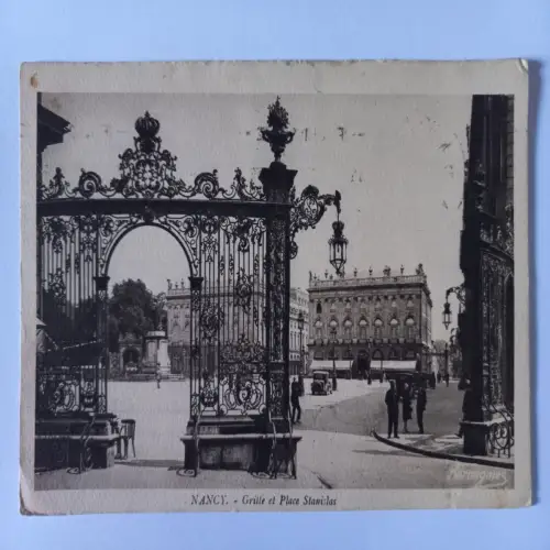 AK Postcard CPA France Nancy PGrille et Place Stanislas