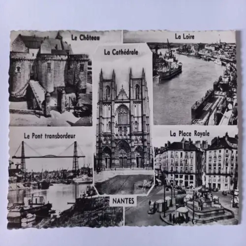 AK Postcard CPA France Nantes 1956