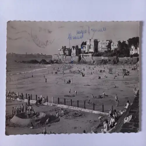 AK Postcard CPA France Parame - Plage -1955