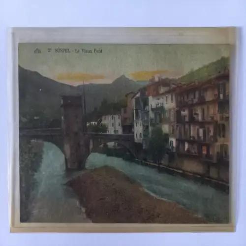 AK Postcard CPA France Sospel - Le Vieux Pont