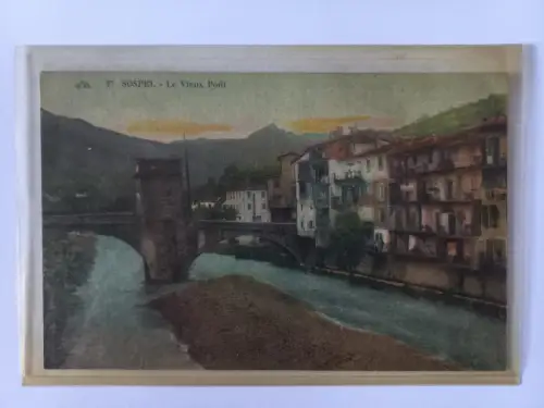 AK Postcard CPA France Sospel - Le Vieux Pont