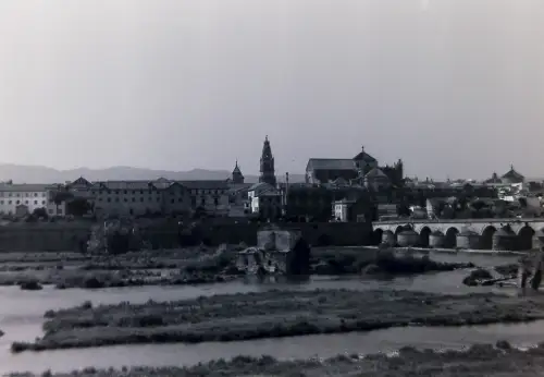 Vintage Negativ Foto Spanien Roman Bridge of Córdoba '70s