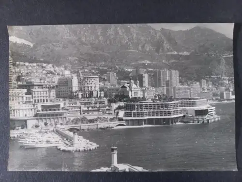 Vintage Foto Monaco Monte Carlo Hafenszene-Port - Harbour  1970s