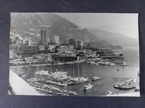 Vintage Foto Monaco Monte Carlo Hafenszene-Port - Harbour  1970s