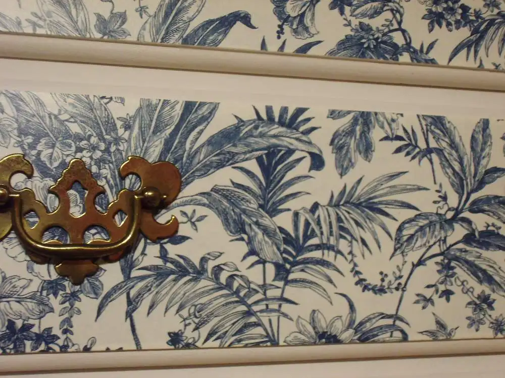 Ethan Allen Georgian Court Lingerie Chest Dresser Kommode Damenkommode Wäschekommode Vintage Shabby Chic Weiß Brocante 10